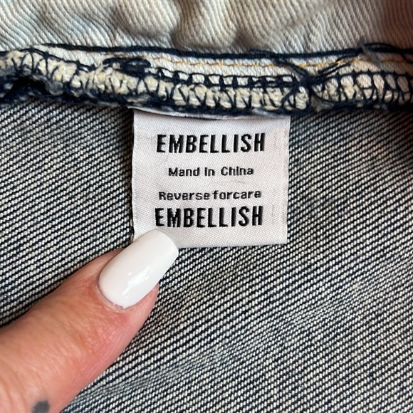 Embellish, distressed stretch, retro grunge, denim jeans, size 38 - Picture 8 of 12